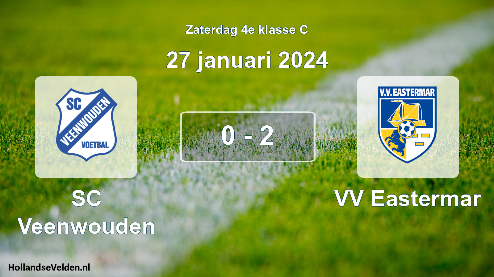 Total number of matches played: SC Veenwouden - VV Eastermar 0 - 2 (27 January 2024)