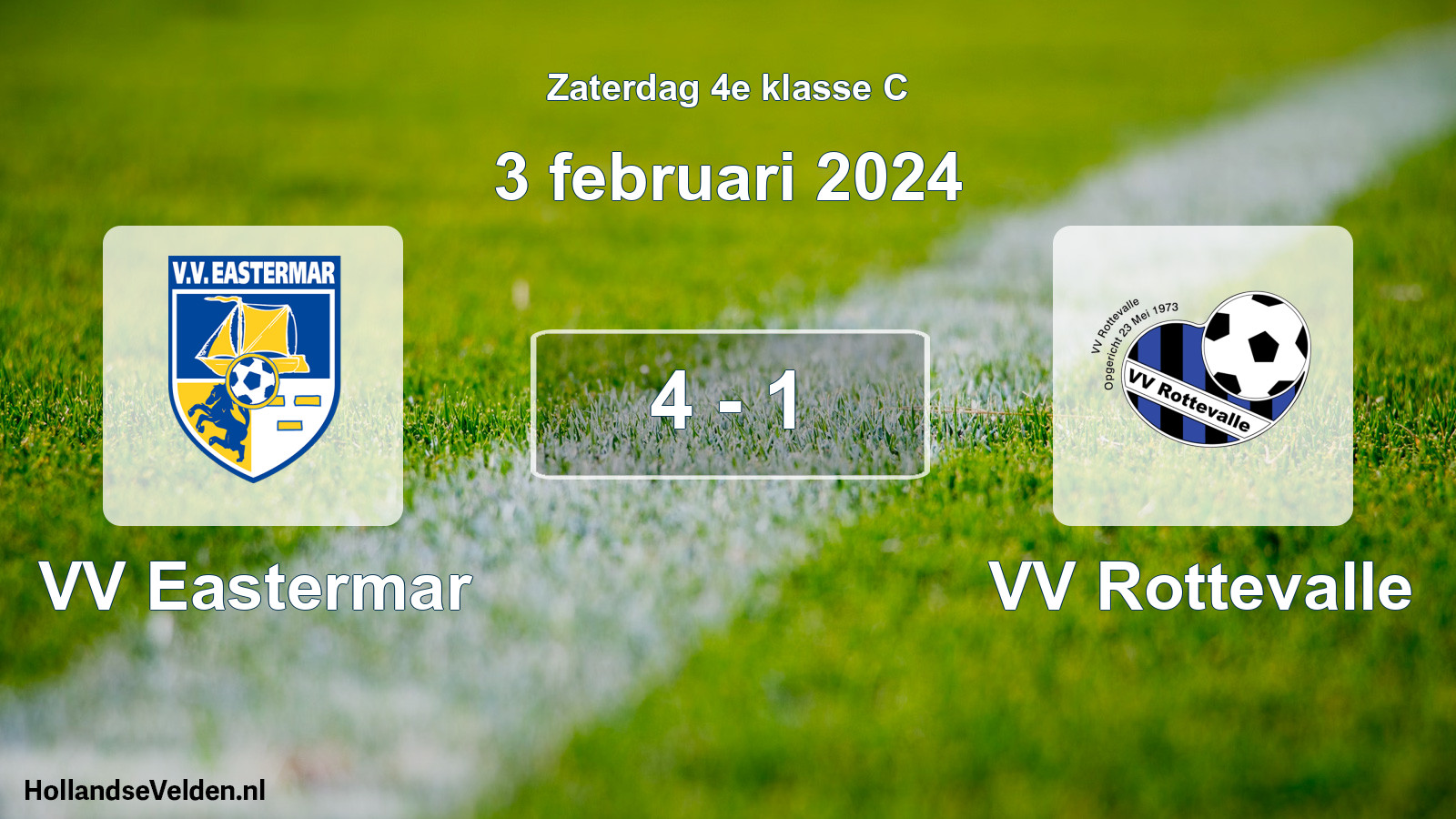 Total number of matches played: VV Eastermar - VV Rottevalle 4 - 1 (3 February 2024)