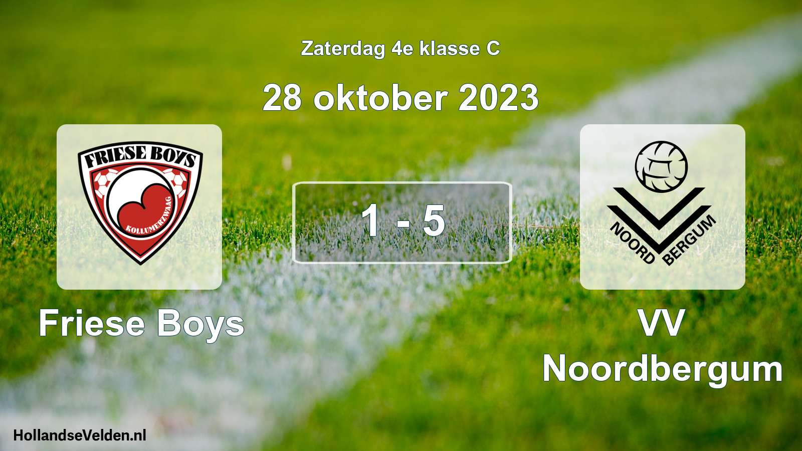 Total number of matches played: Friese Boys - VV Noordbergum 1 - 5 (28 October 2023)