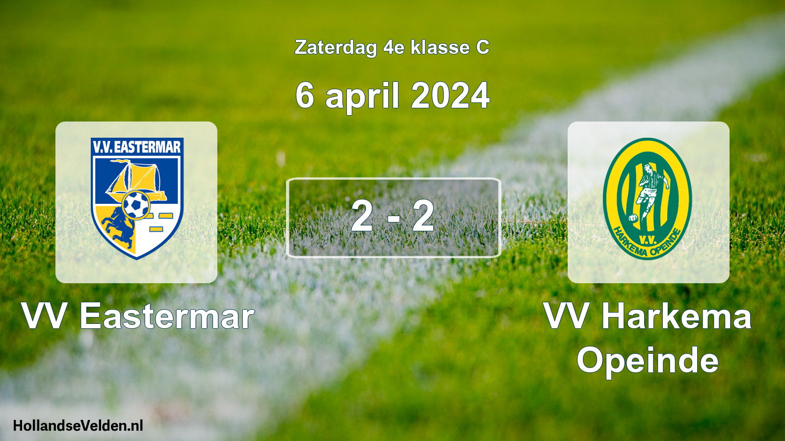 Total number of matches played: VV Eastermar - VV Harkema Opeinde 2 - 2 (6 April 2024)