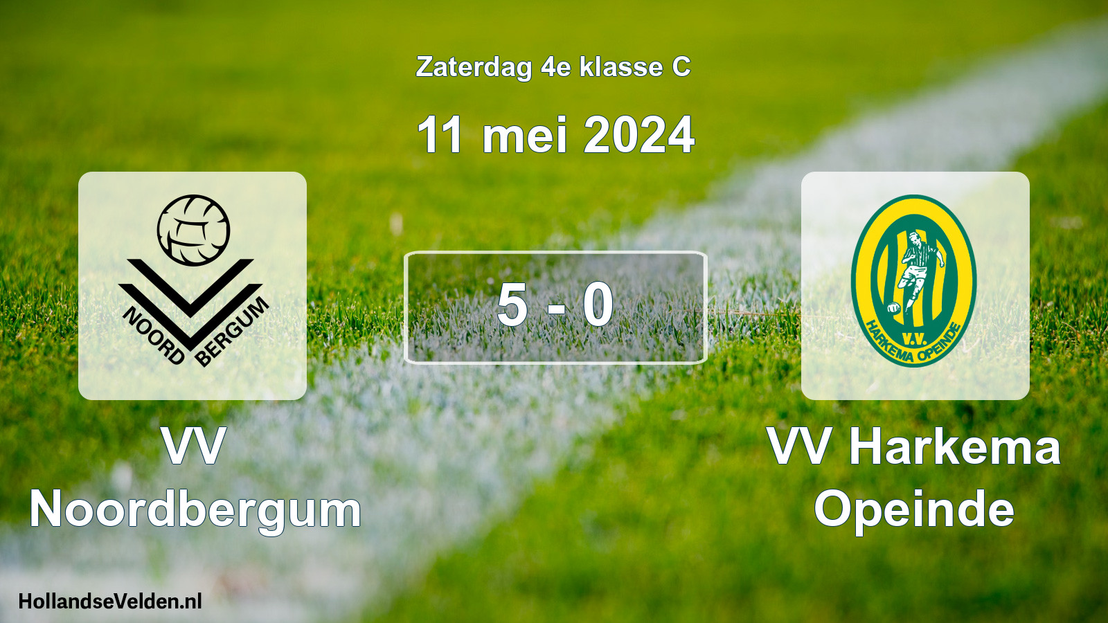 Total number of matches played: VV Noordbergum - VV Harkema Opeinde 5 - 0 (11 May 2024)