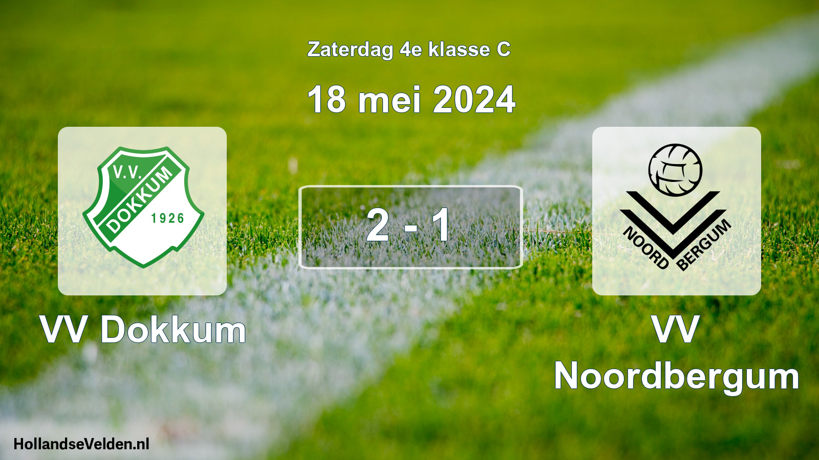 Total number of matches played: VV Dokkum - VV Noordbergum 2 - 1 (18 May 2024)
