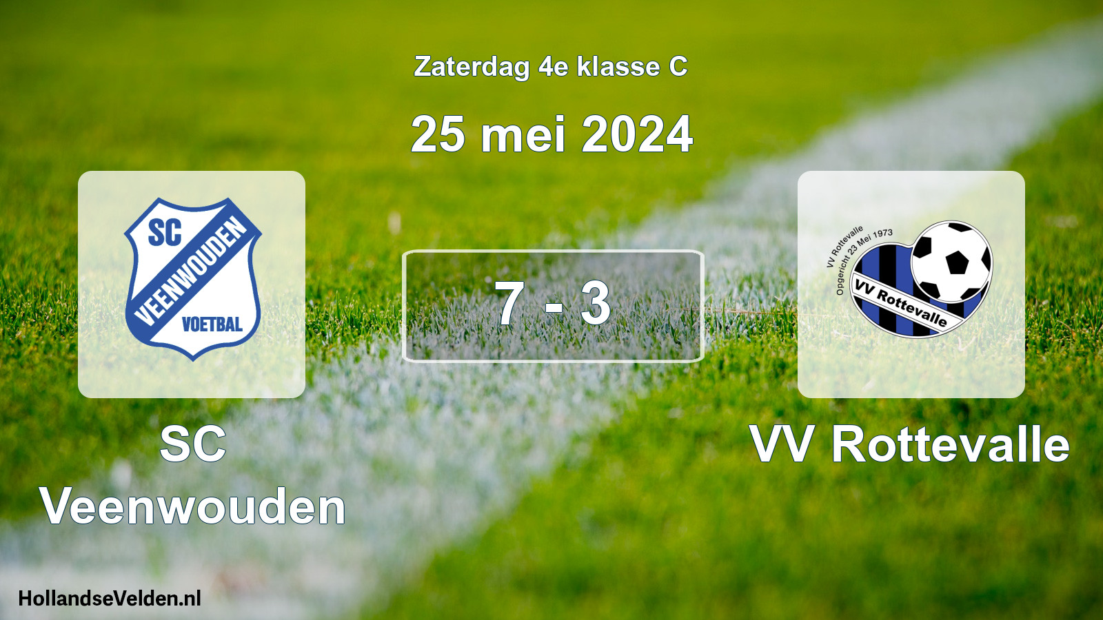 Total number of matches played: SC Veenwouden - VV Rottevalle 7 - 3 (25 May 2024)
