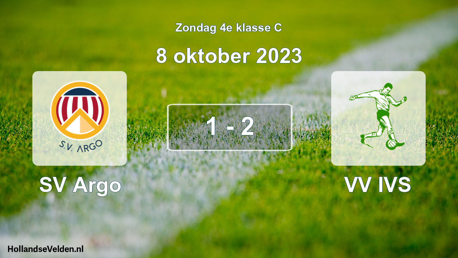 Total number of matches played: SV Argo - VV IVS 1 - 2 (8 October 2023)