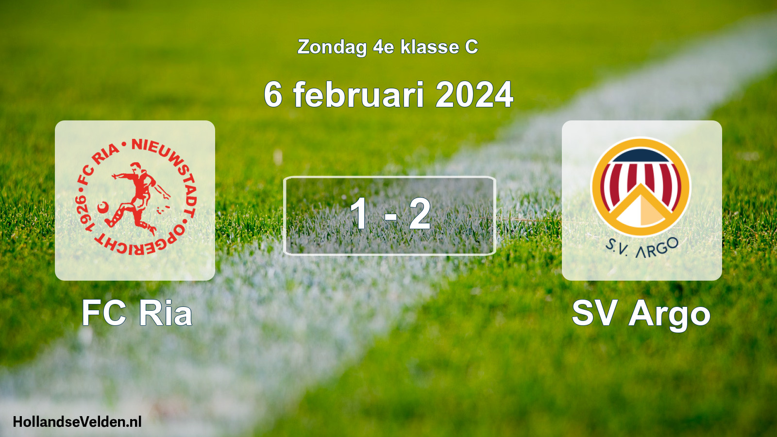 Total number of matches played: FC Ria - SV Argo 1 - 2 (6 February 2024)