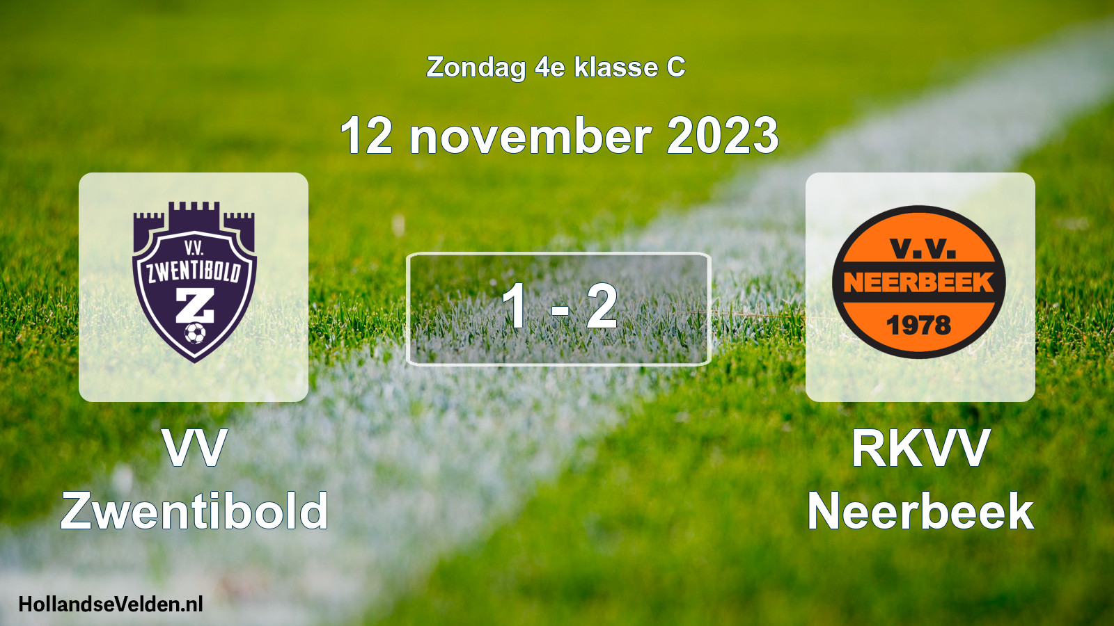 Total number of matches played: VV Zwentibold - RKVV Neerbeek 1 - 2 (12 November 2023)