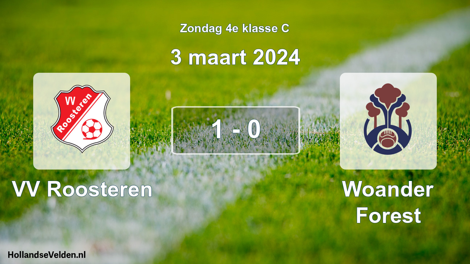 Total number of matches played: VV Roosteren - Woander Forest 1 - 0 (3 March 2024)