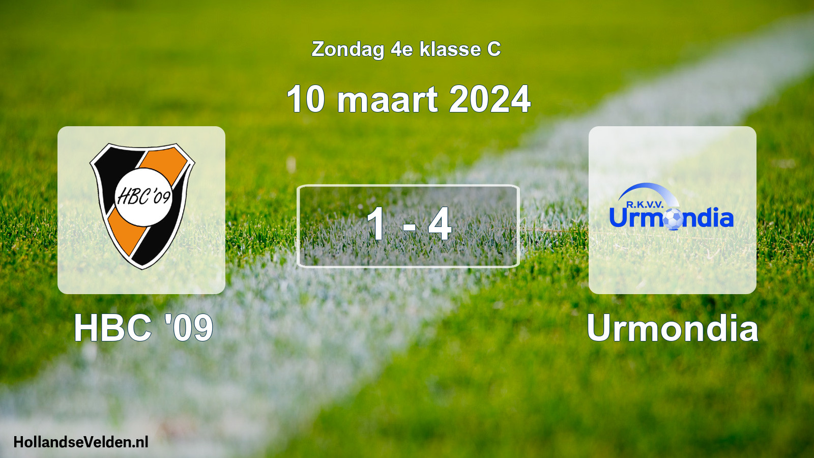 Total number of matches played: HBC '09 - Urmondia 1 - 4 (10 March 2024)