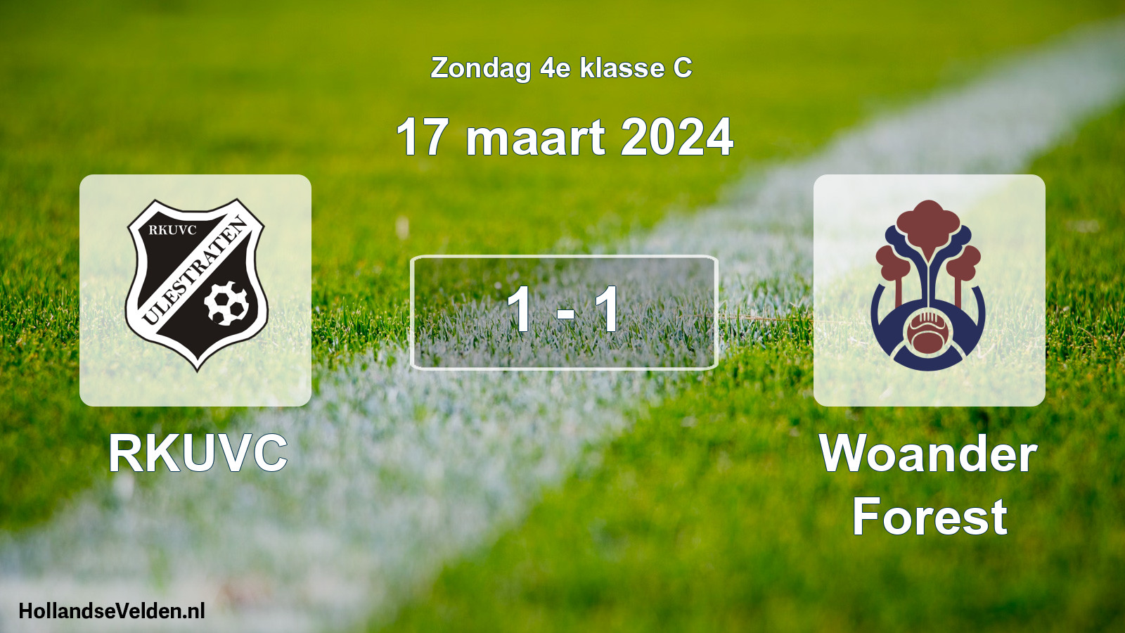 Total number of matches played: RKUVC - Woander Forest 1 - 1 (17 March 2024)