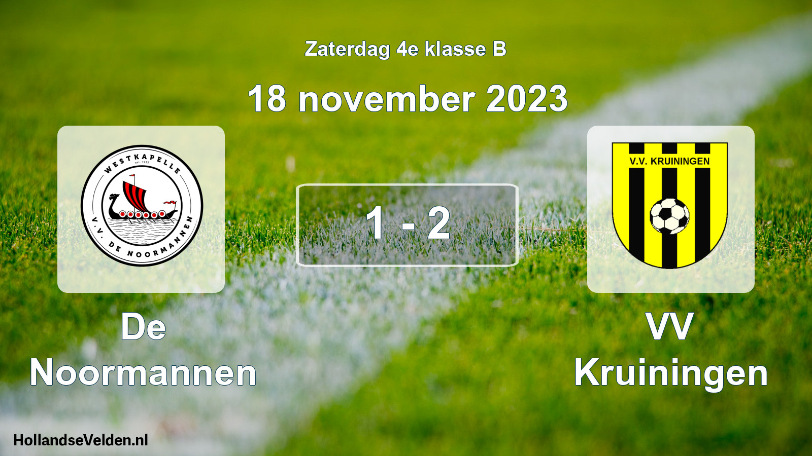 Total number of matches played: De Noormannen - VV Kruiningen 1 - 2 (18 November 2023)