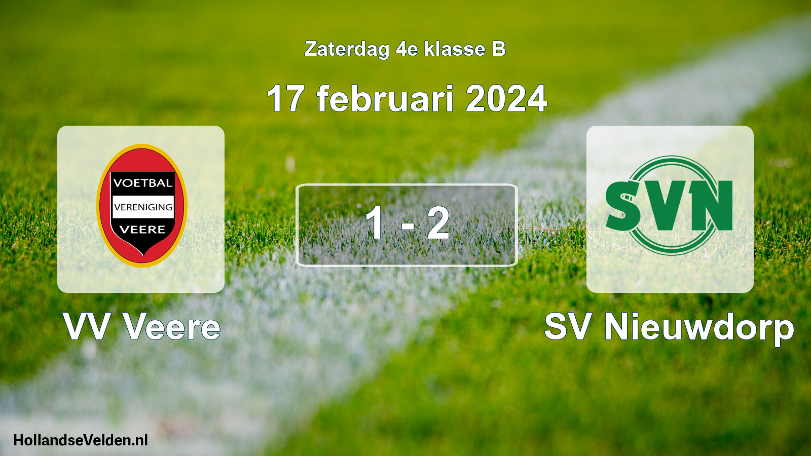 Total number of matches played: VV Veere - SV Nieuwdorp 1 - 2 (17 February 2024)