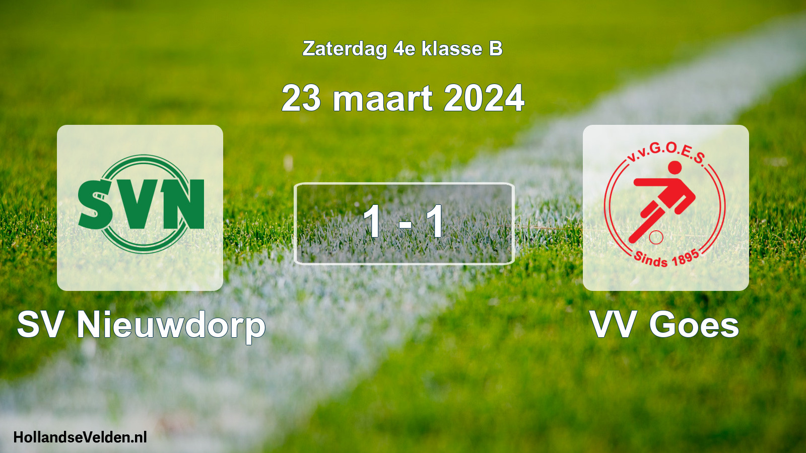 Total number of matches played: SV Nieuwdorp - VV Goes 1 - 1 (23 March 2024)