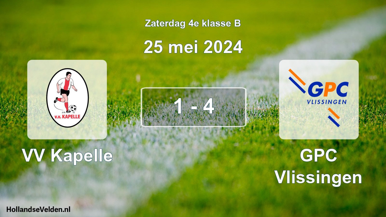 Total number of matches played: VV Kapelle - GPC Vlissingen 1 - 4 (25 May 2024)