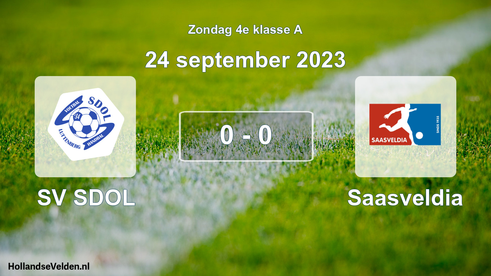 Total number of matches played: SV SDOL - Saasveldia 0 - 0 (24 September 2023)
