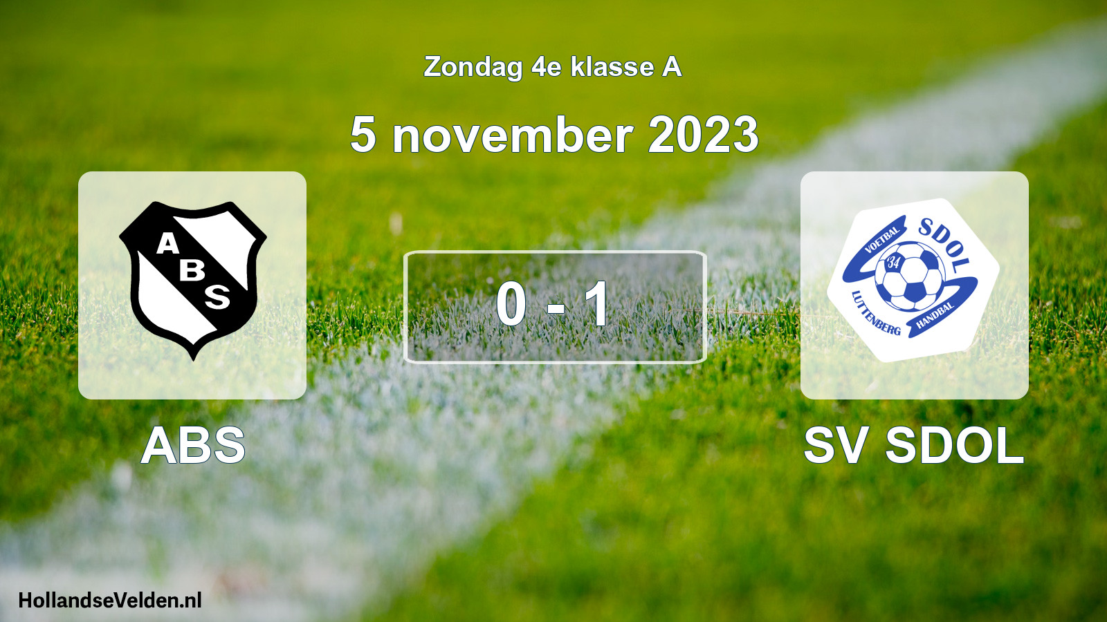 Total number of matches played: ABS - SV SDOL 0 - 1 (5 November 2023)