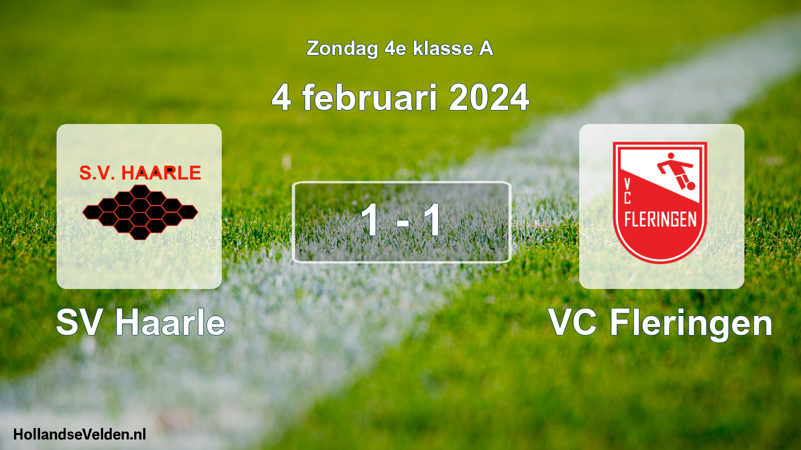 Total number of matches played: SV Haarle - VC Fleringen 1 - 1 (4 February 2024)