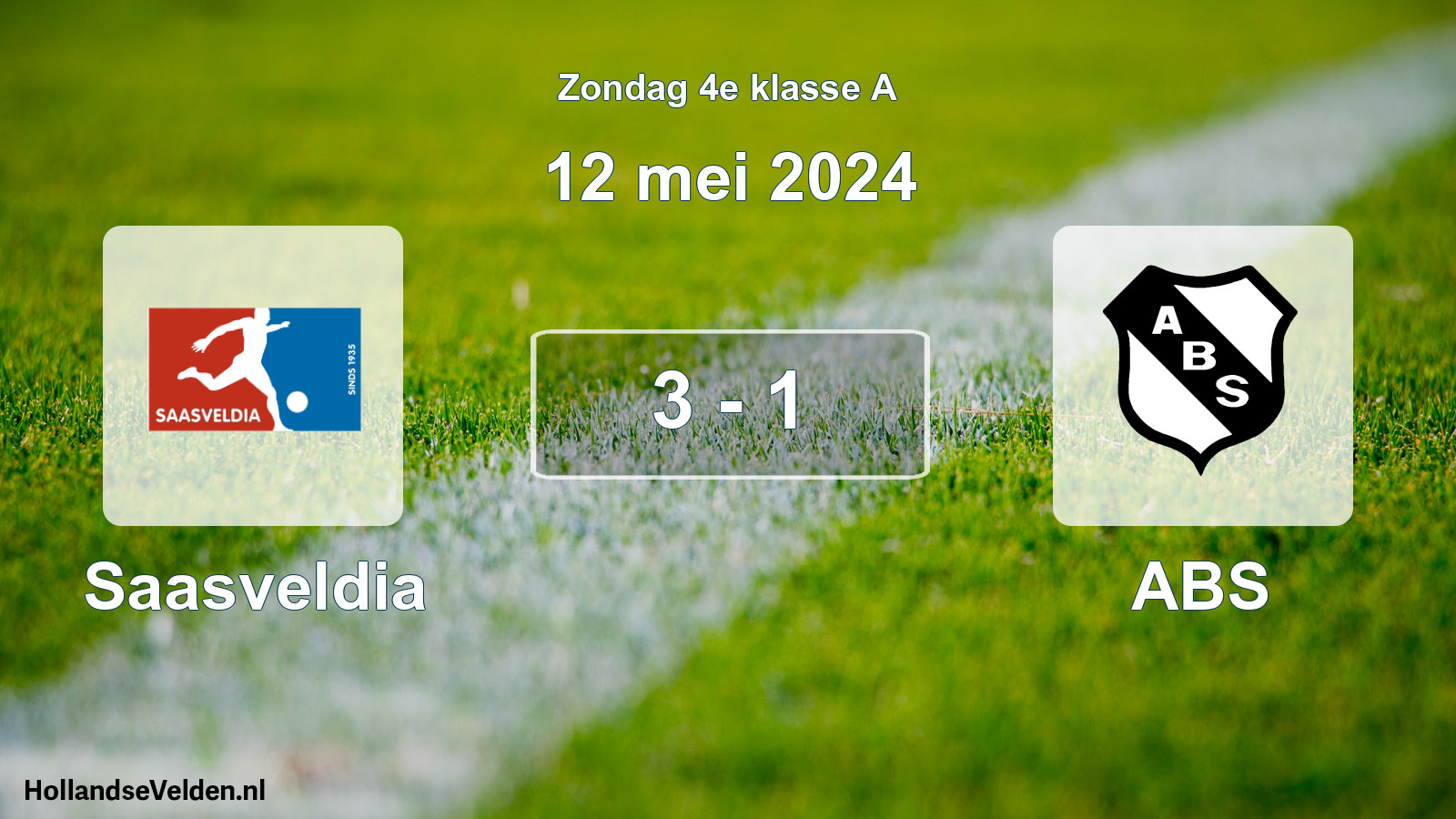 Total number of matches played: Saasveldia - ABS 3 - 1 (12 May 2024)