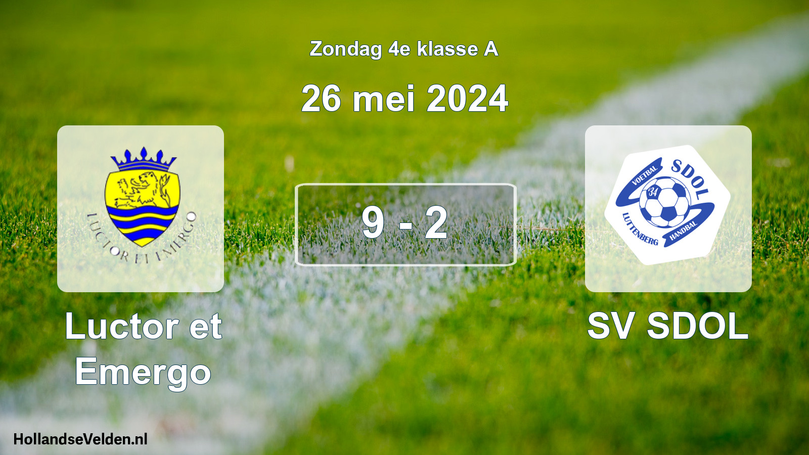 Total number of matches played: Luctor et Emergo - SV SDOL 9 - 2 (26 May 2024)