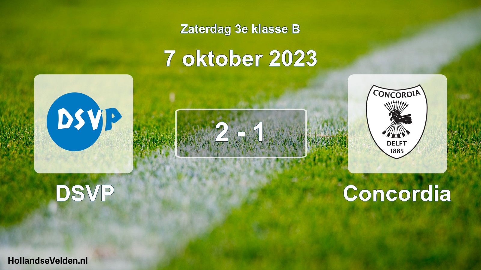 Total number of matches played: DSVP - Concordia 2 - 1 (7 October 2023)