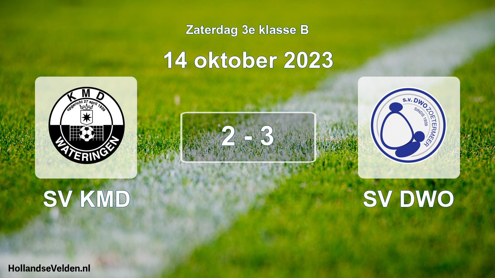 Total number of matches played: SV KMD - SV DWO 2 - 3 (14 October 2023)