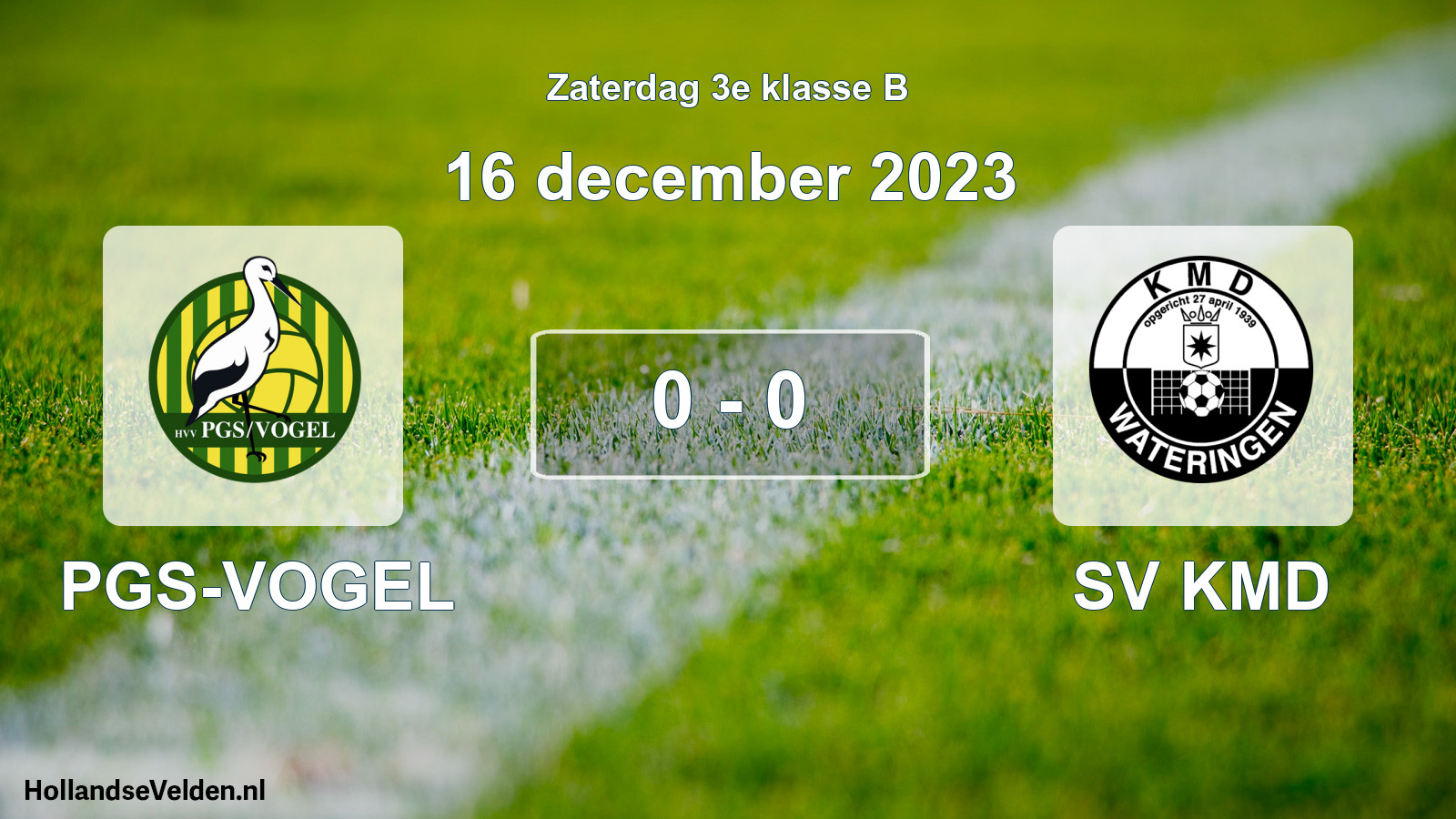 Total number of matches played: PGS-VOGEL - SV KMD 0 - 0 (16 December 2023)