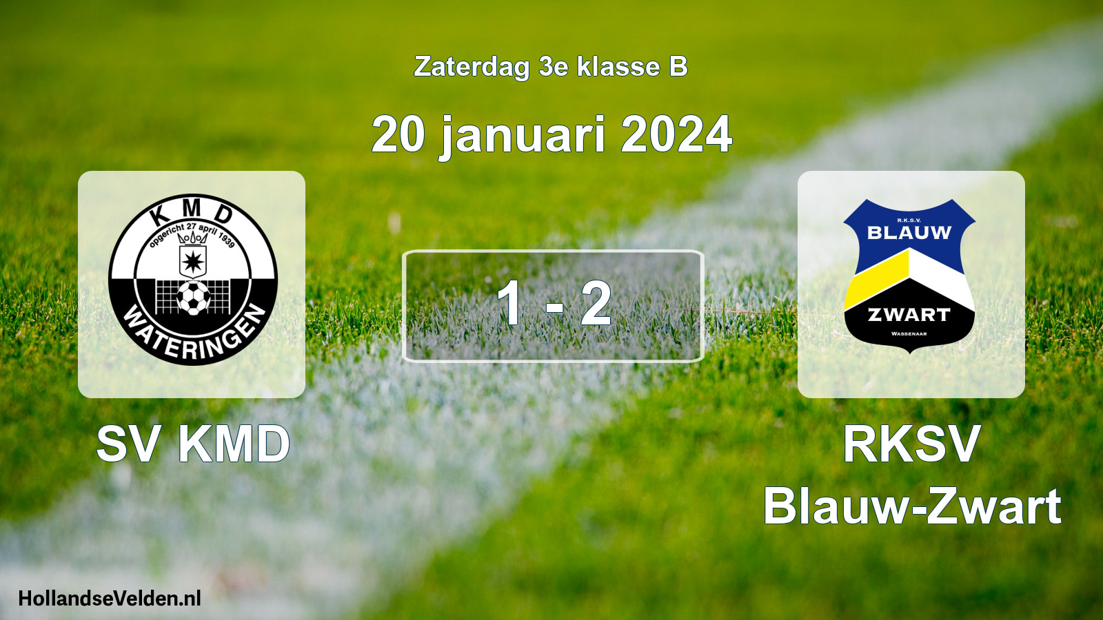 Total number of matches played: SV KMD - RKSV Blauw-Zwart 1 - 2 (20 January 2024)