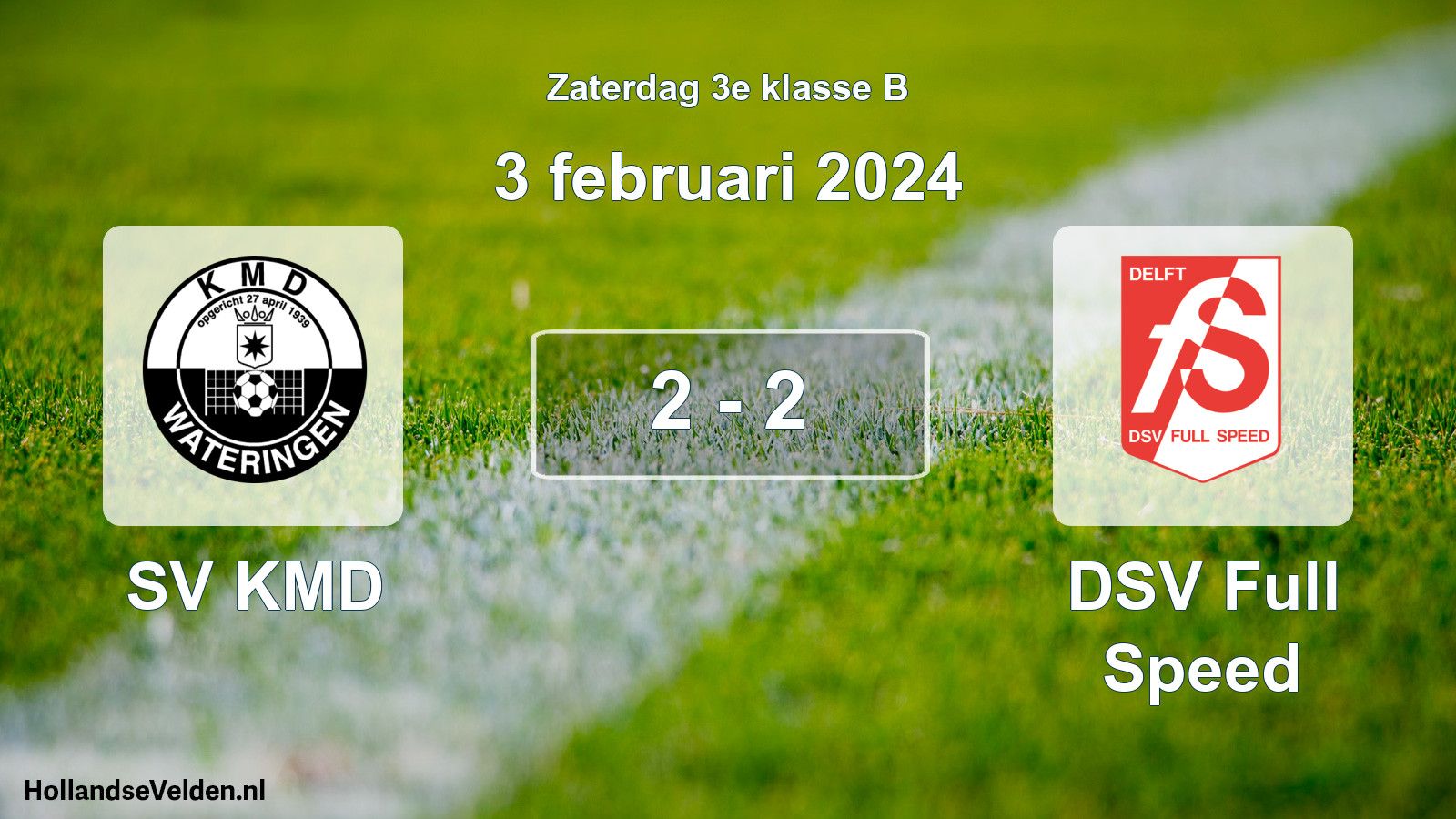 Total number of matches played: SV KMD - DSV Full Speed 2 - 2 (3 February 2024)