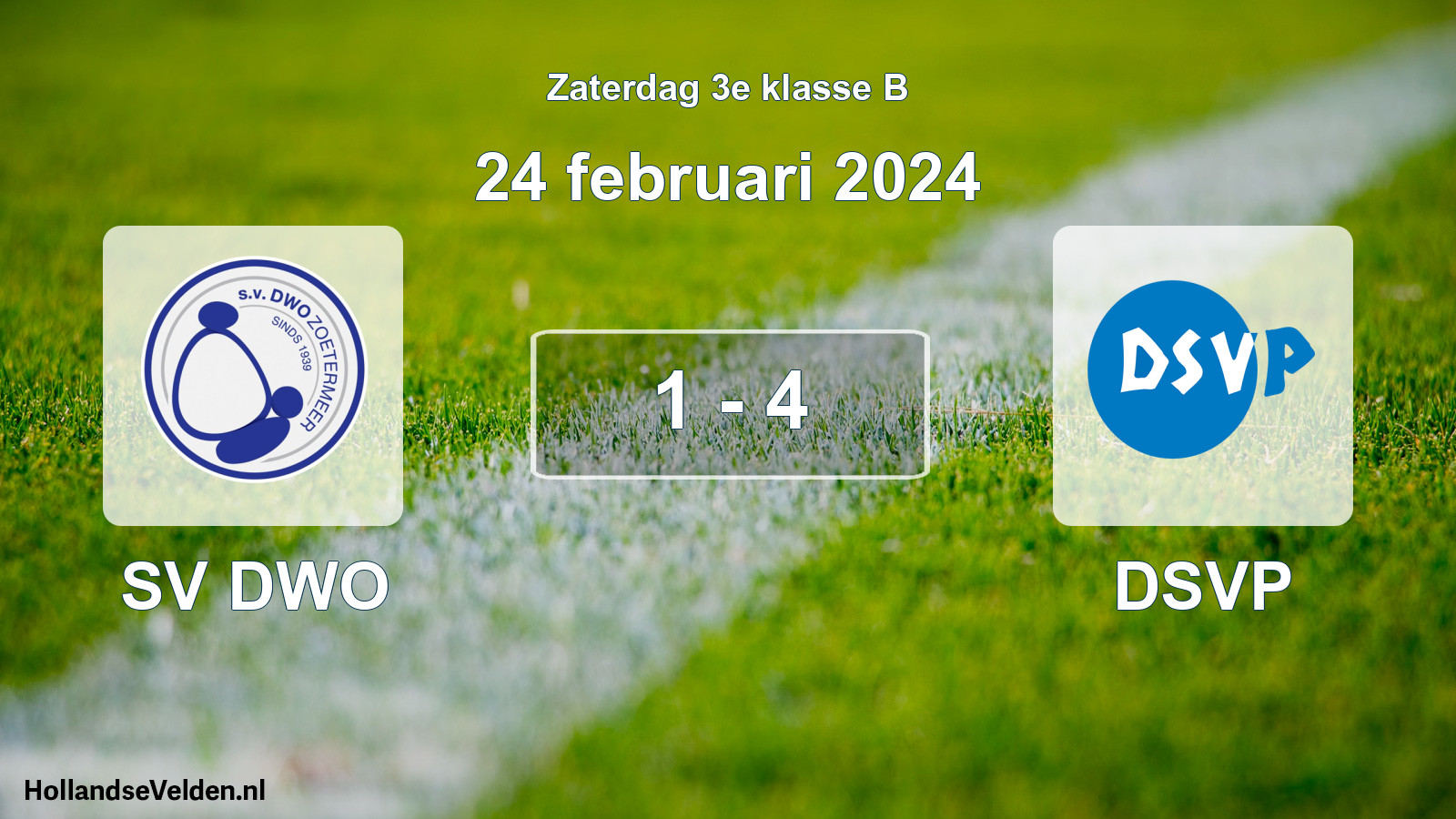 Total number of matches played: SV DWO - DSVP 1 - 4 (24 February 2024)