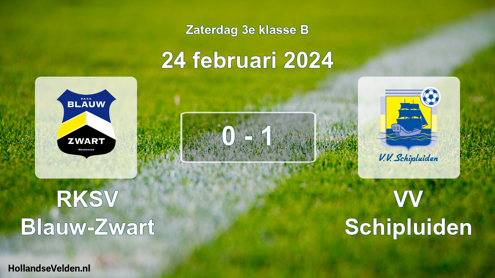 Total number of matches played: RKSV Blauw-Zwart - VV Schipluiden 0 - 1 (24 February 2024)
