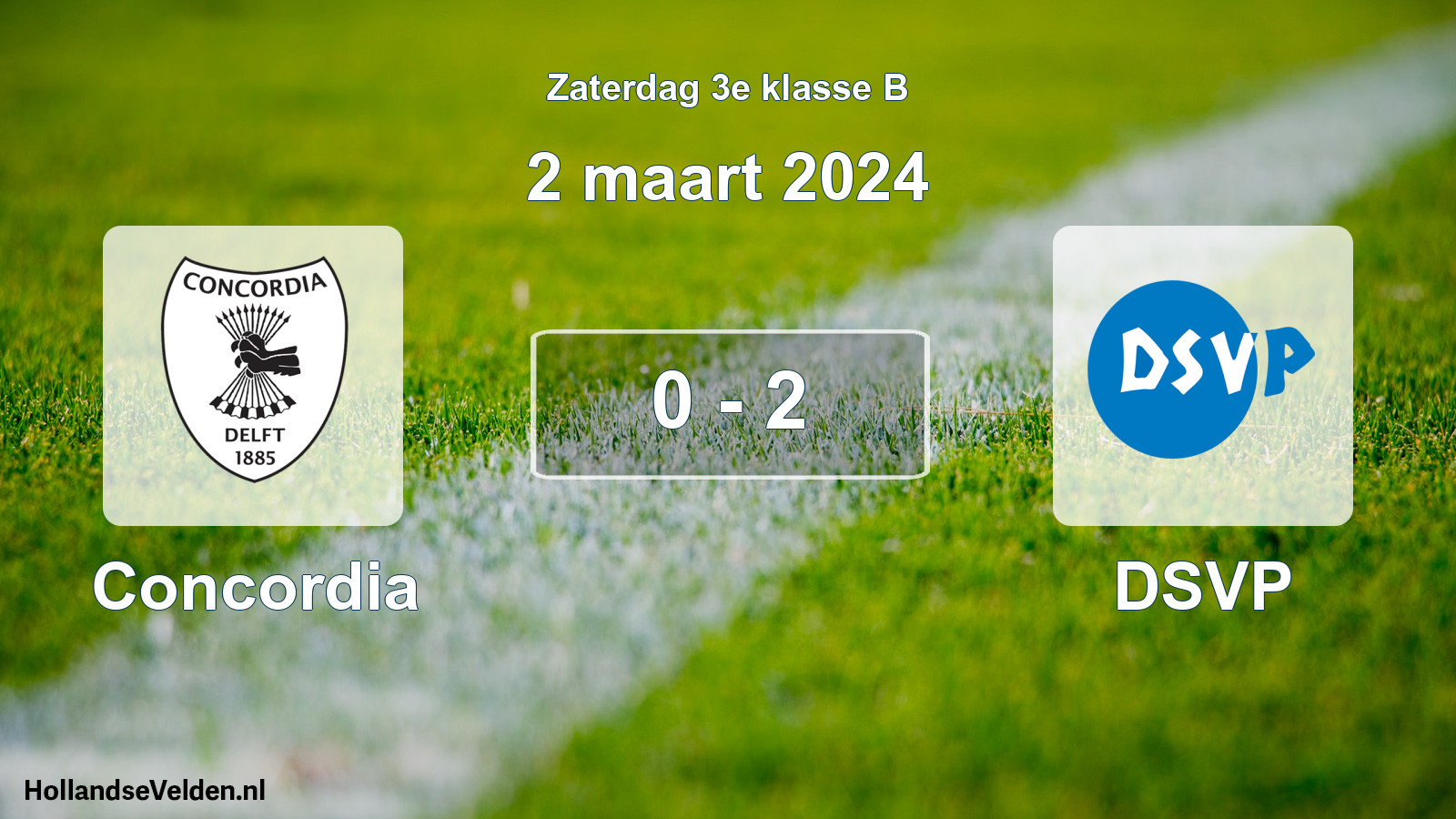 Total number of matches played: Concordia - DSVP 0 - 2 (2 March 2024)