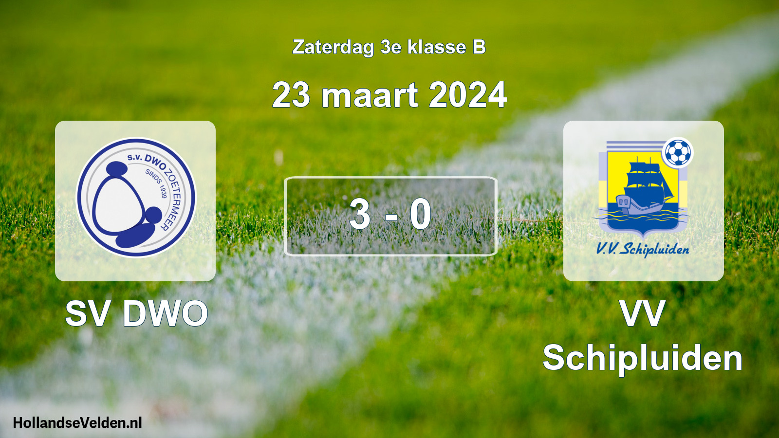 Total number of matches played: SV DWO - VV Schipluiden 3 - 0 (23 March 2024)