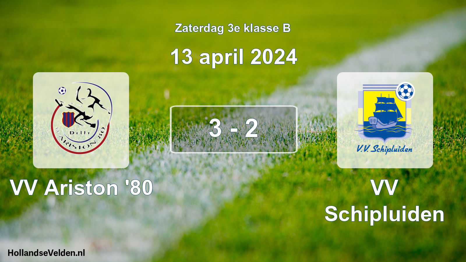 Total number of matches played: VV Ariston '80 - VV Schipluiden 3 - 2 (13 April 2024)