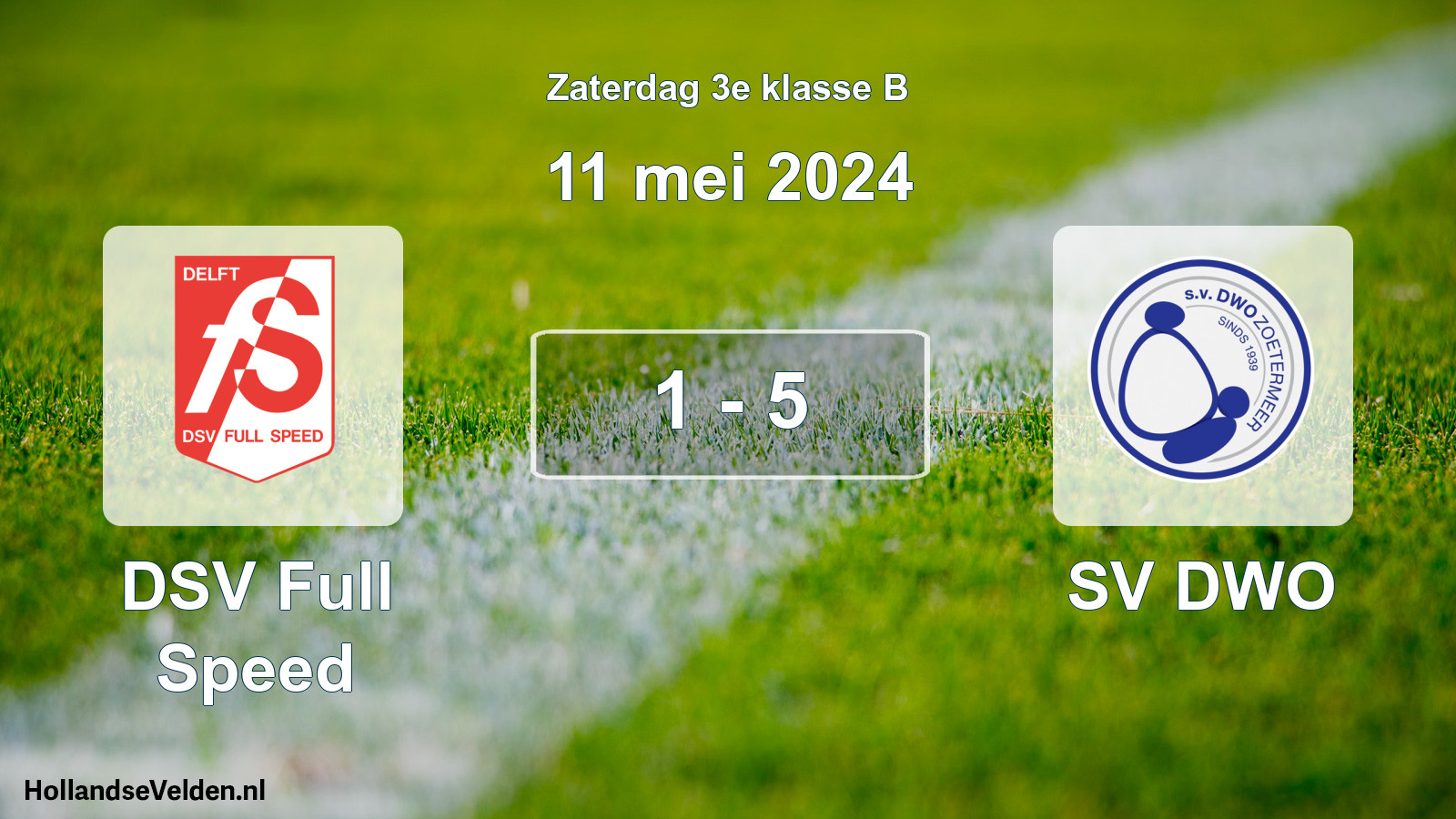 Total number of matches played: DSV Full Speed - SV DWO 1 - 5 (11 May 2024)
