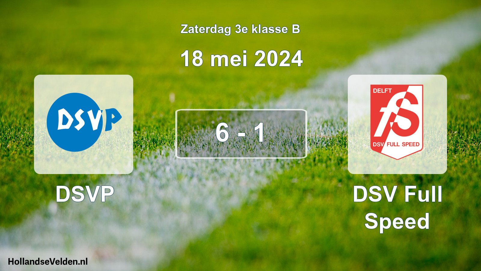 Total number of matches played: DSVP - DSV Full Speed 6 - 1 (18 May 2024)