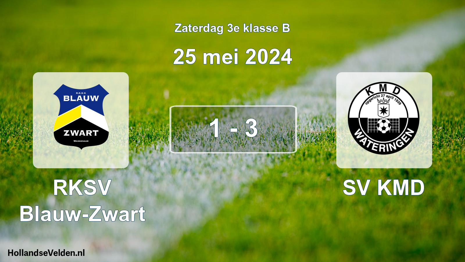 Total number of matches played: RKSV Blauw-Zwart - SV KMD 1 - 3 (25 May 2024)