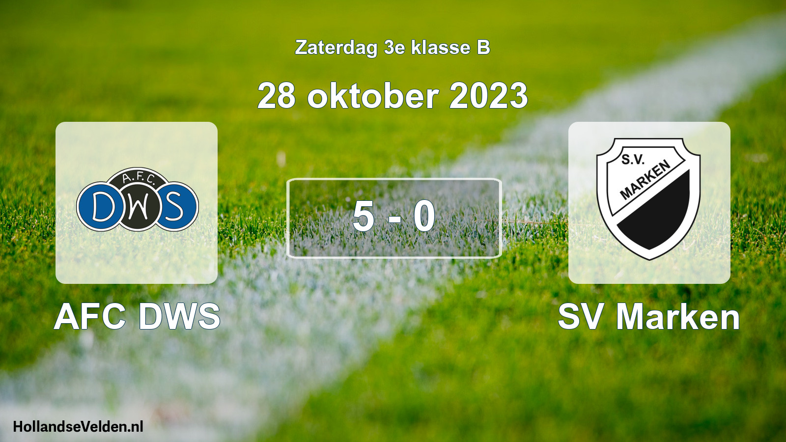 Total number of matches played: AFC DWS - SV Marken 5 - 0 (28 October 2023)