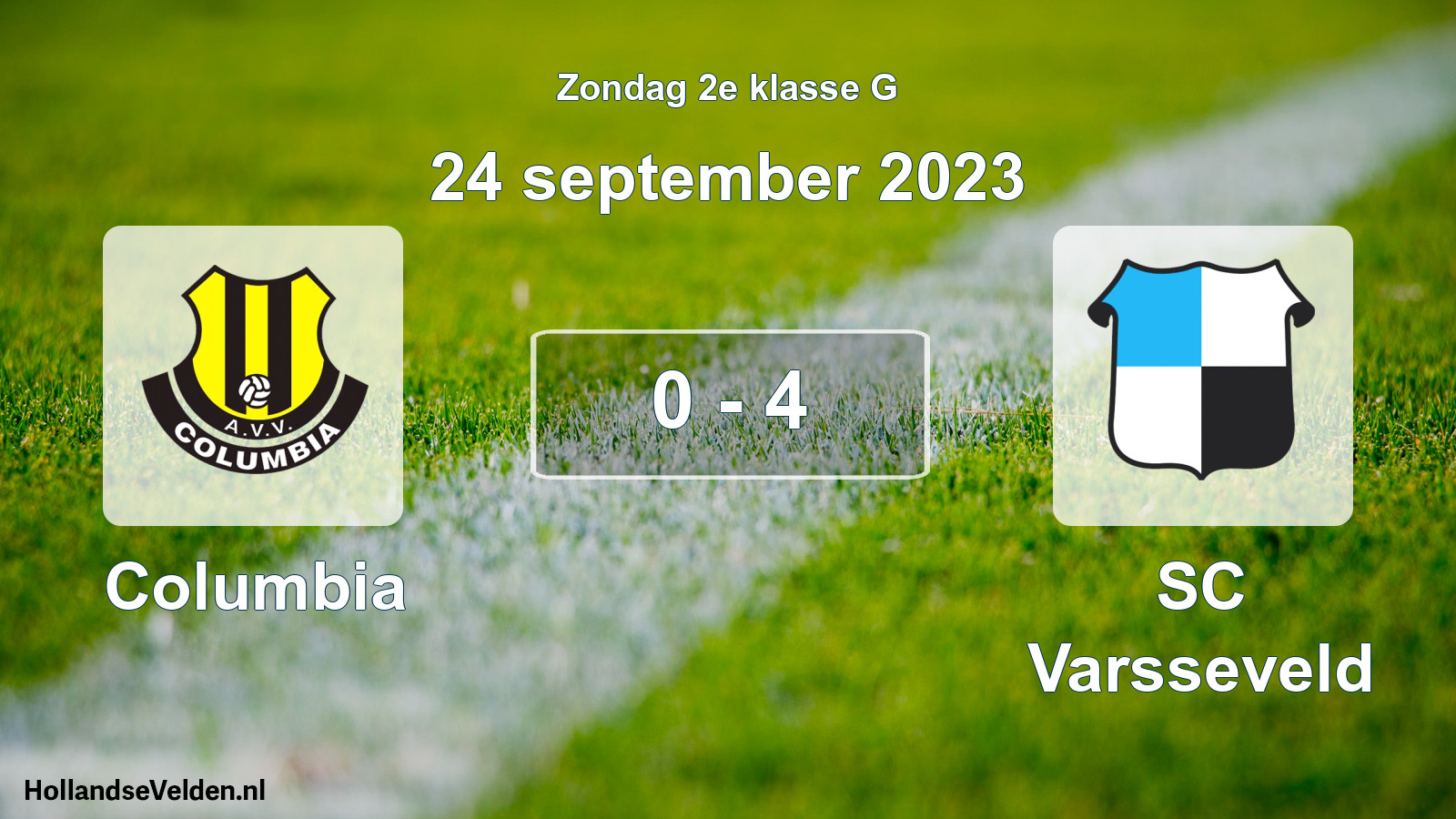 Total number of matches played: Columbia - SC Varsseveld 0 - 4 (24 September 2023)
