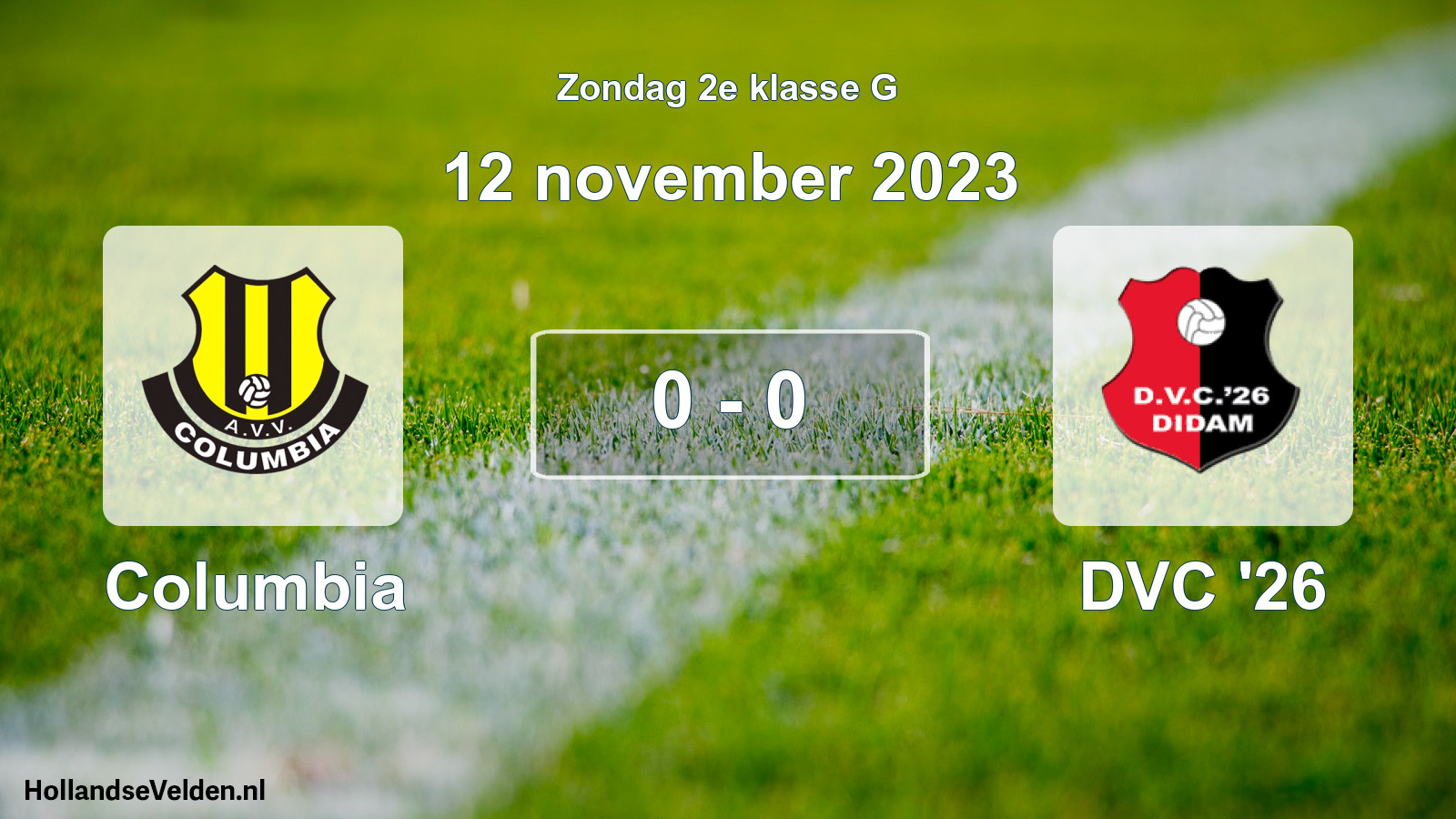 Total number of matches played: Columbia - DVC '26 0 - 0 (12 November 2023)