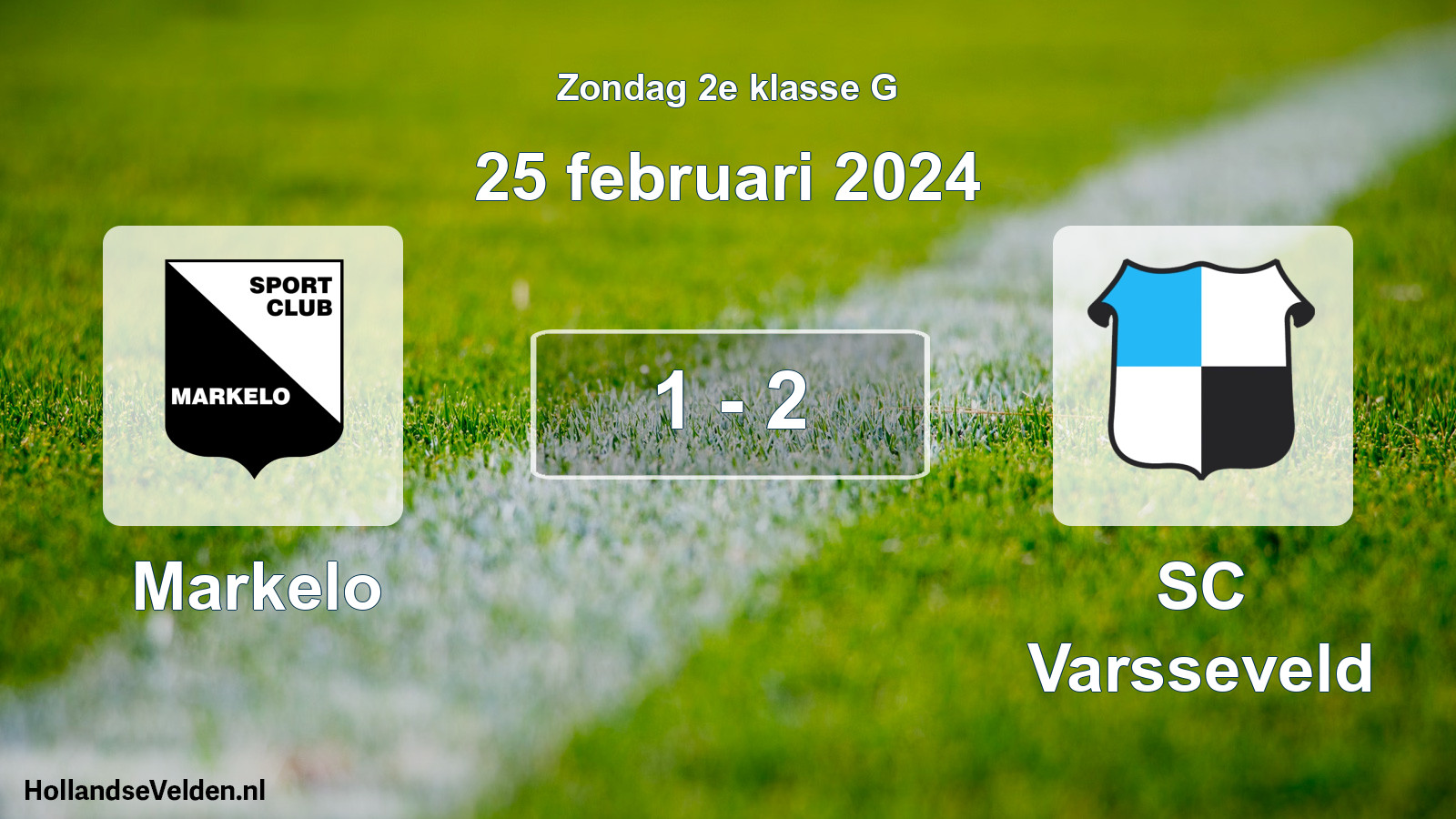 Total number of matches played: Markelo - SC Varsseveld 1 - 2 (25 February 2024)