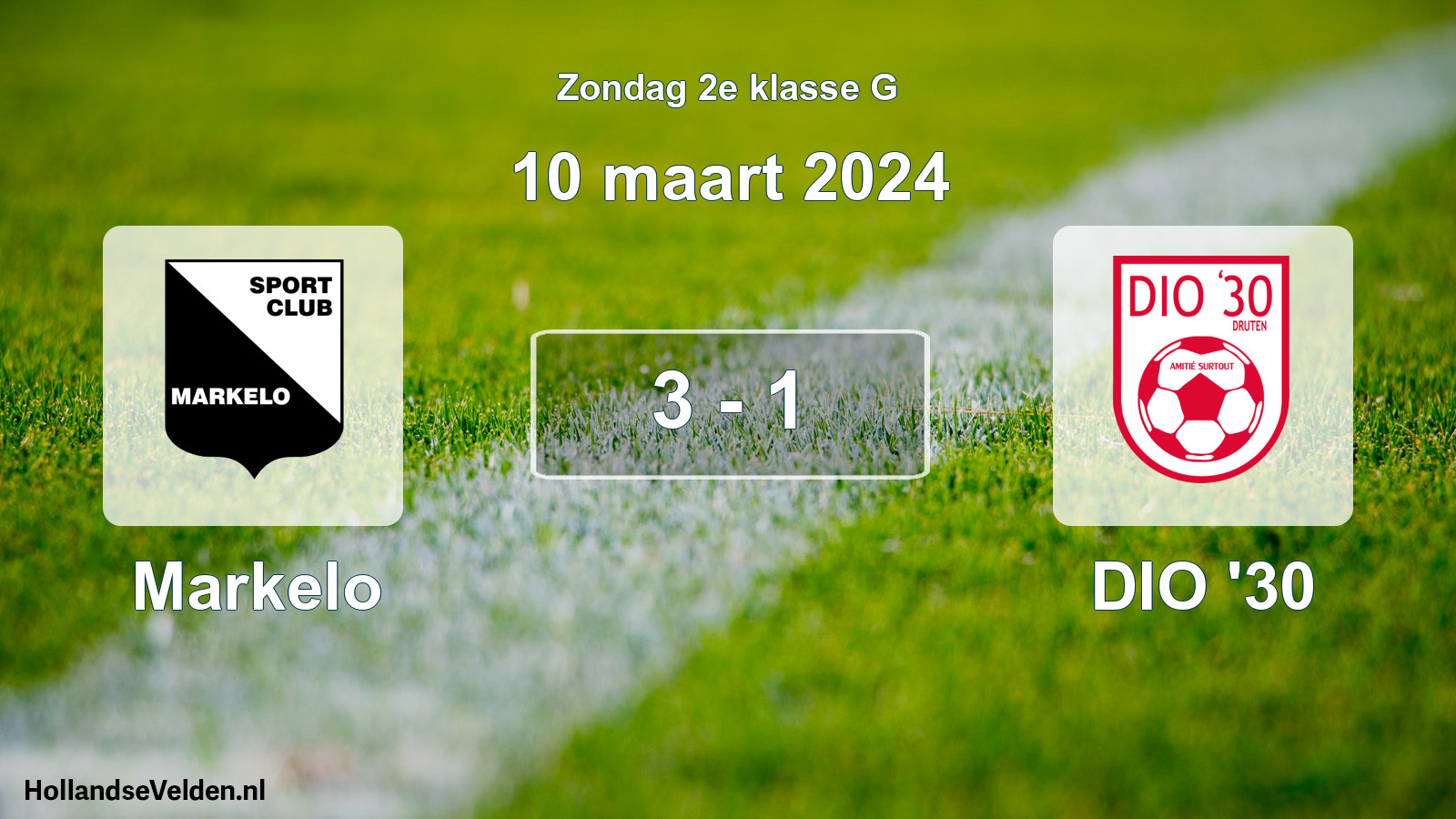 Total number of matches played: Markelo - DIO '30 3 - 1 (10 March 2024)