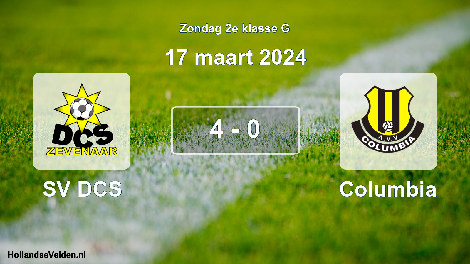 Total number of matches played: SV DCS - Columbia 4 - 0 (17 March 2024)