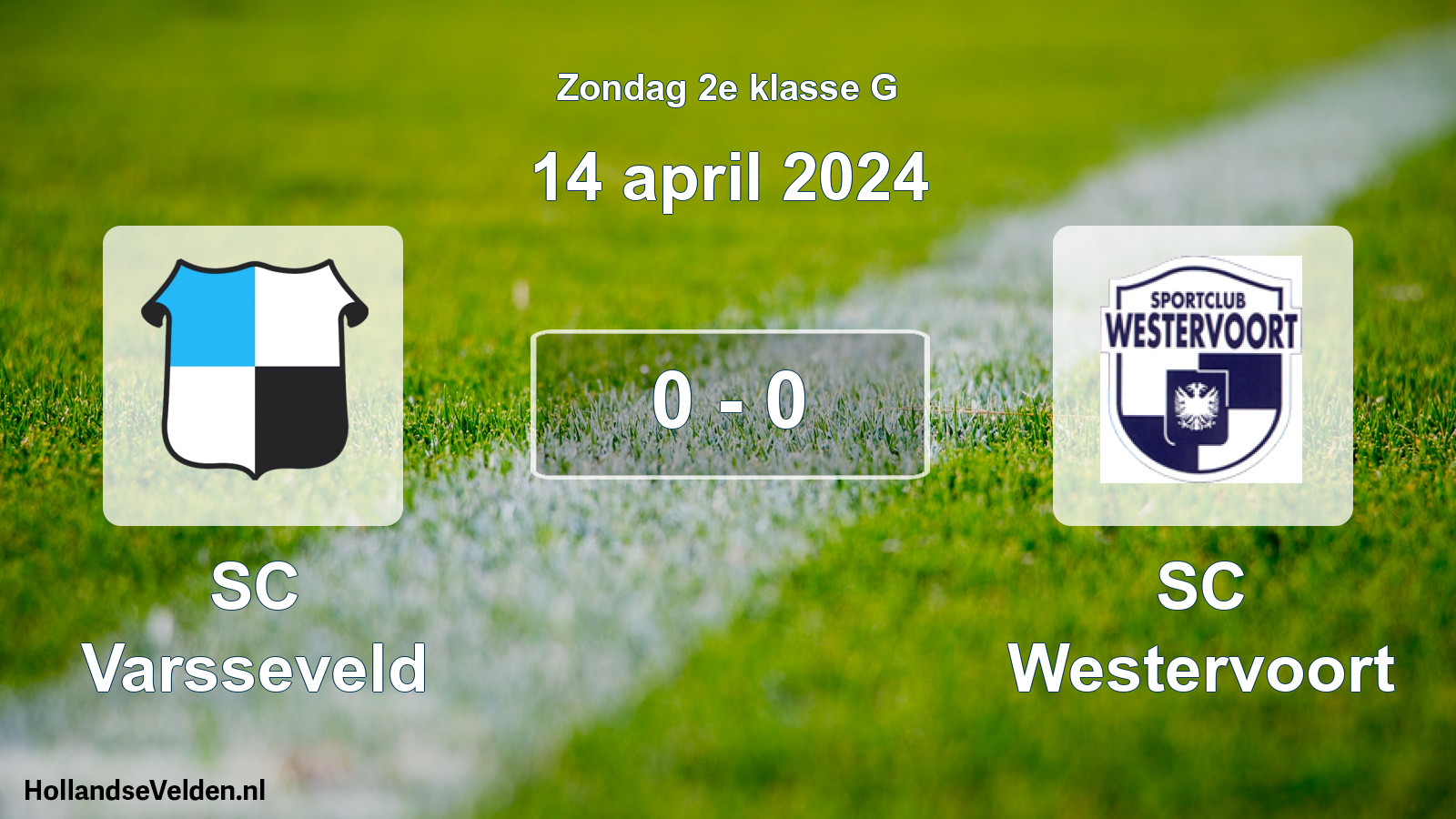 Total number of matches played: SC Varsseveld - SC Westervoort 0 - 0 (14 April 2024)