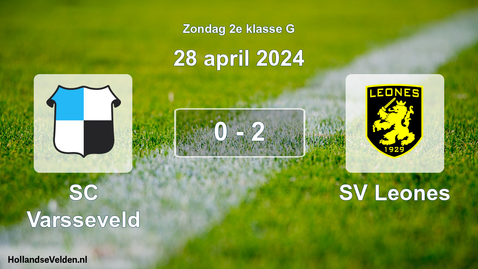 Total number of matches played: SC Varsseveld - SV Leones 0 - 2 (28 April 2024)