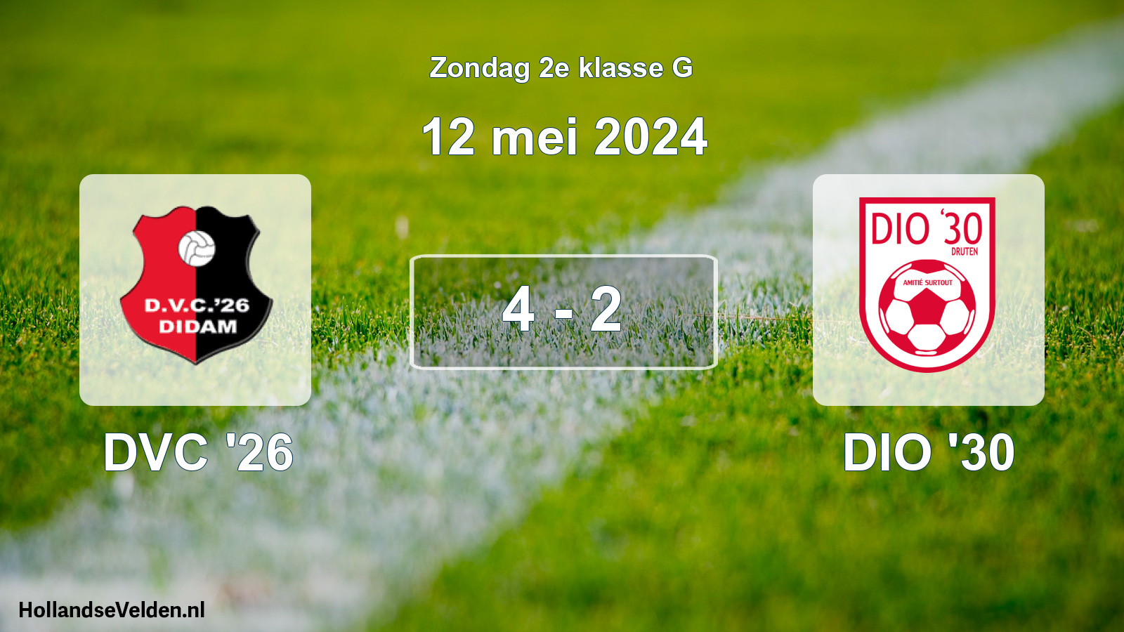 Total number of matches played: DVC '26 - DIO '30 4 - 2 (12 May 2024)