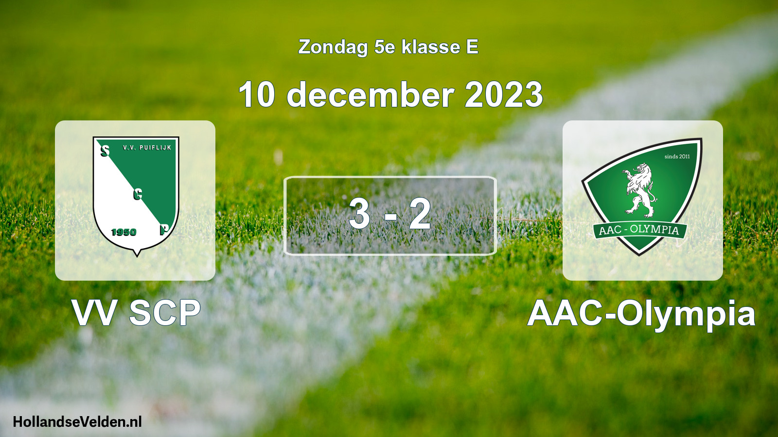 Total number of matches played: VV SCP - AAC-Olympia 3 - 2 (10 December 2023)