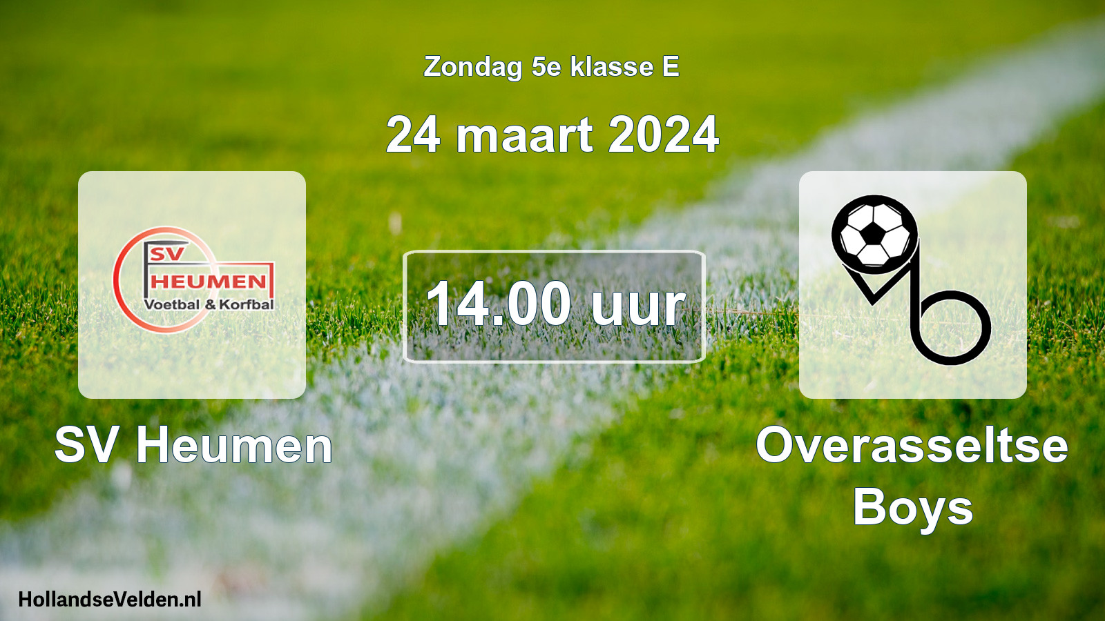 Scheduled Match: SV Heumen - Overasseltse Boys (24 March 2024)