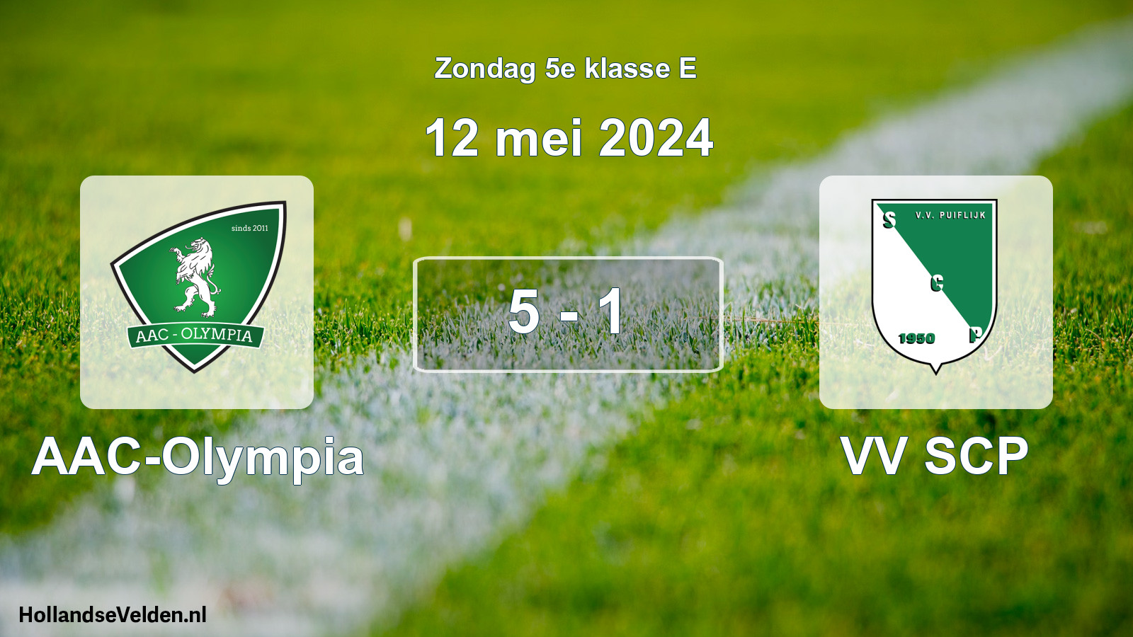 Total number of matches played: AAC-Olympia - VV SCP 5 - 1 (12 May 2024)