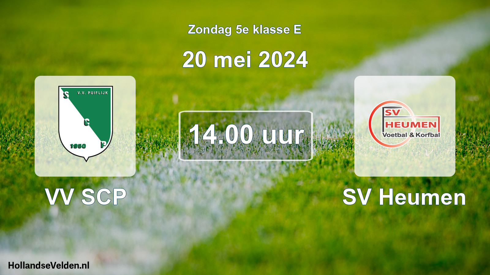 Scheduled Match: VV SCP - SV Heumen (20 May 2024)