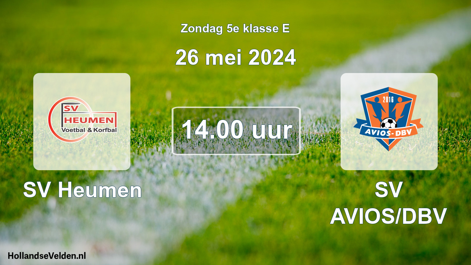 Scheduled Match: SV Heumen - SV AVIOS/DBV (26 May 2024)