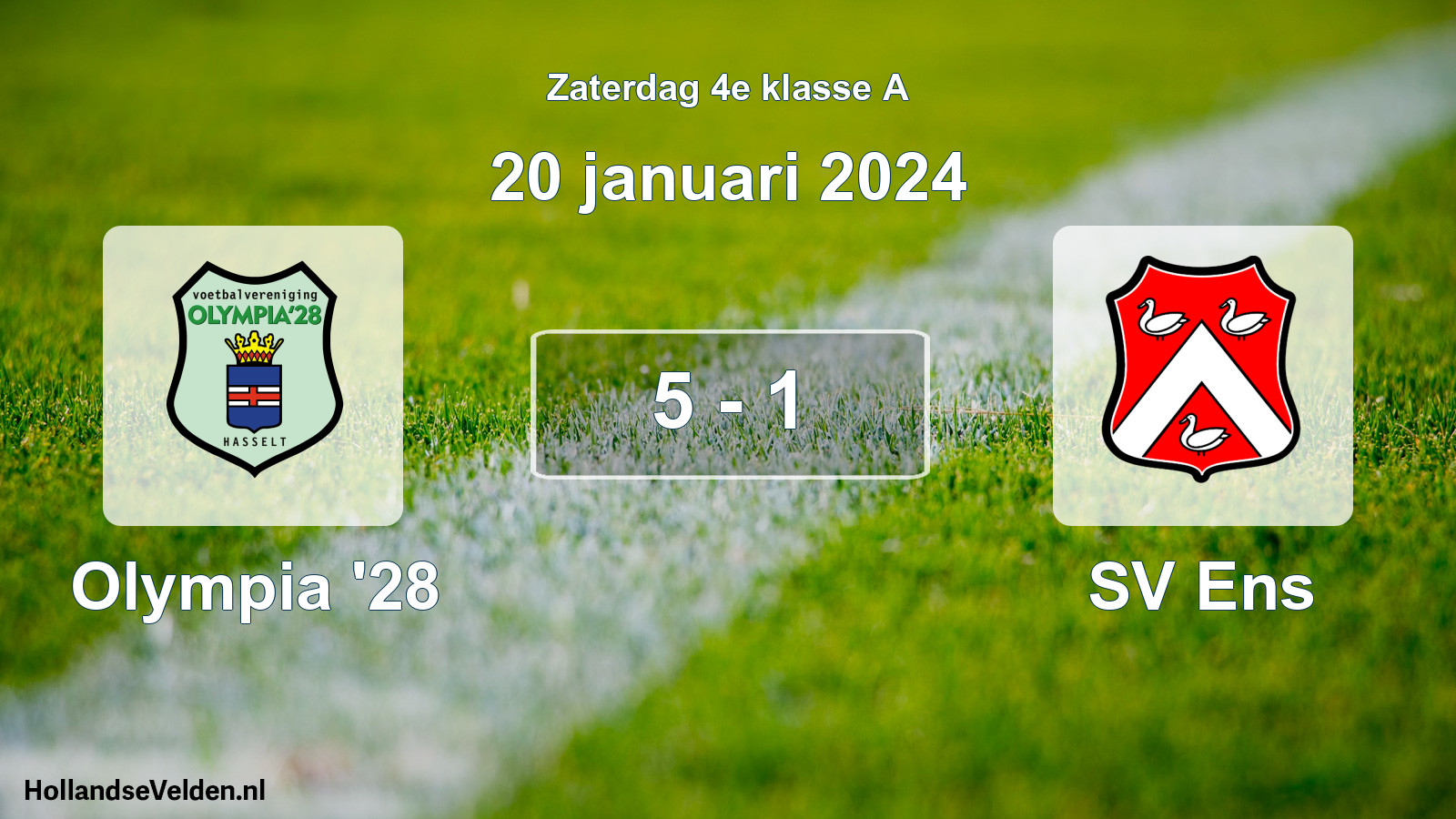 Total number of matches played: Olympia '28 - SV Ens 5 - 1 (20 January 2024)